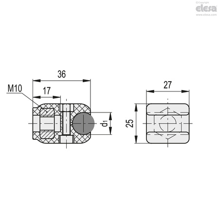 Elesa For round guides, MPG-C-S-8 MPG-C-S